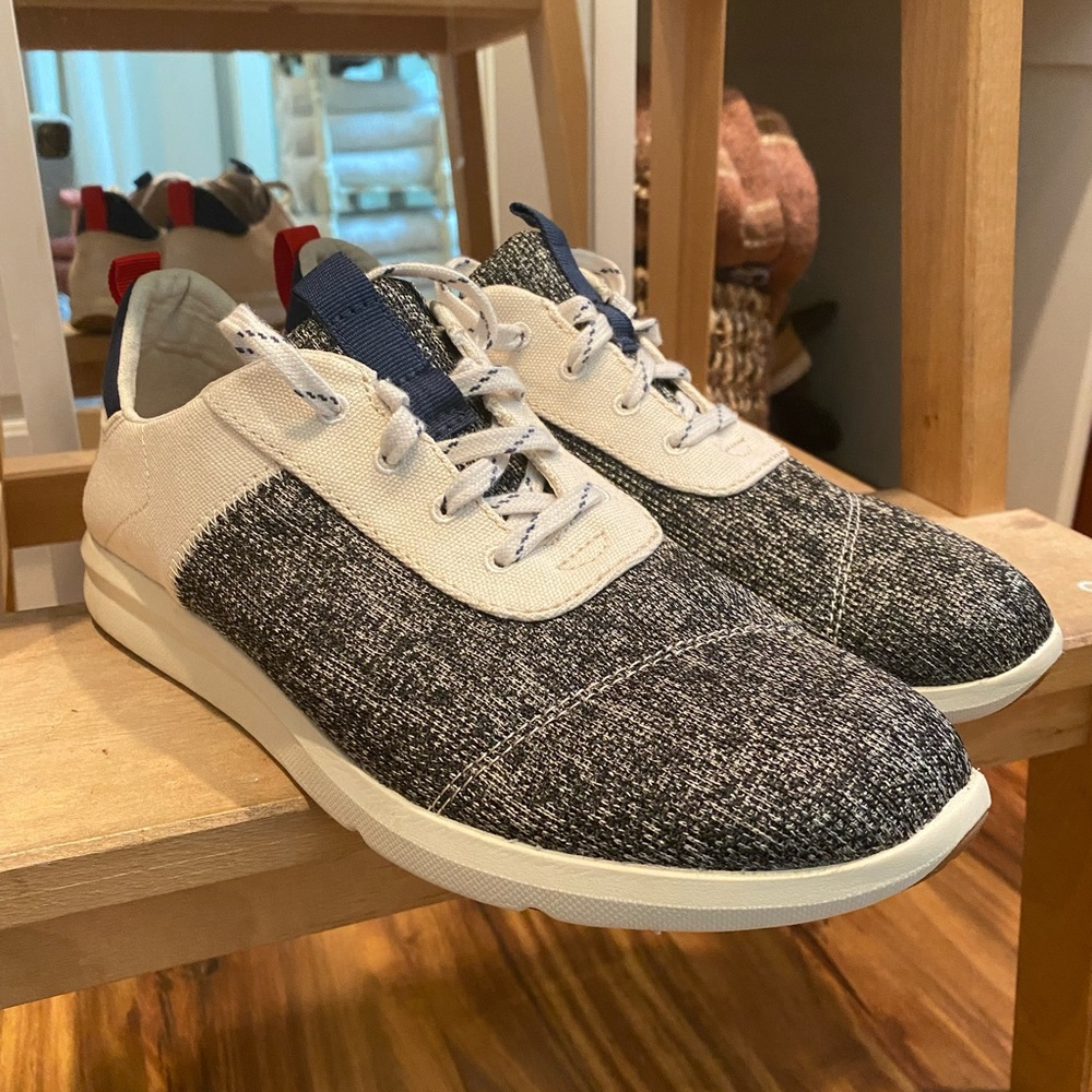 TOMS Cabrillo Technical Knit Lace Up In Birch Knit
